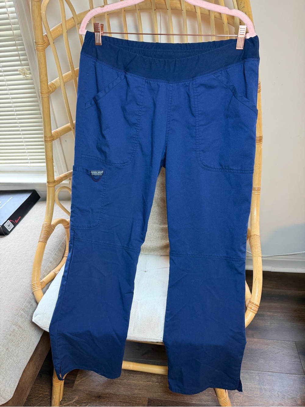 Cherokee Workwear WW110 Navy Scrub Pants Women’s Medium